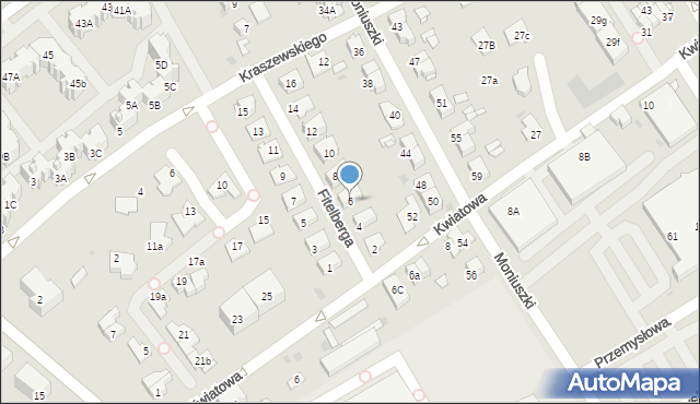 Mysłowice, Fitelberga Grzegorza, 6, mapa Mysłowice