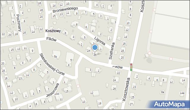 Mysłowice, Fików Heleny i Ignacego, 2b, mapa Mysłowice