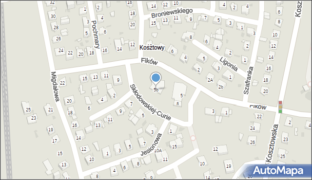 Mysłowice, Fików Heleny i Ignacego, 5b, mapa Mysłowice
