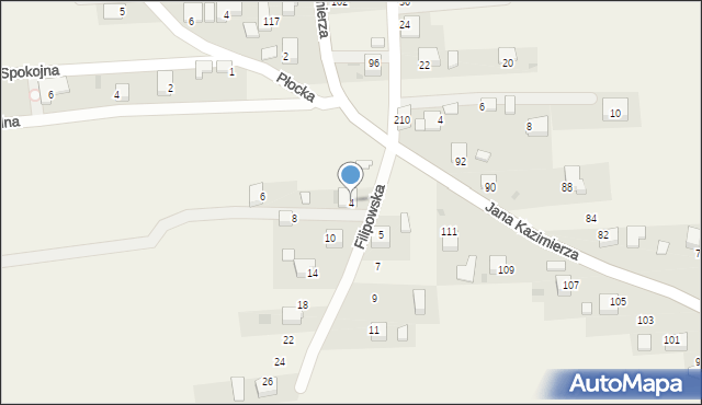 Nowa Góra, Filipowska, 4, mapa Nowa Góra