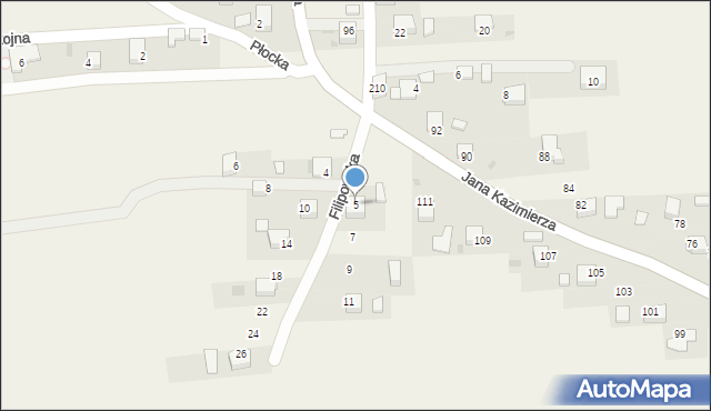 Nowa Góra, Filipowska, 5, mapa Nowa Góra