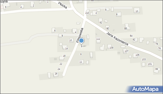 Nowa Góra, Filipowska, 7, mapa Nowa Góra