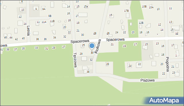 Orchówek, Fiołkowa, 30, mapa Orchówek