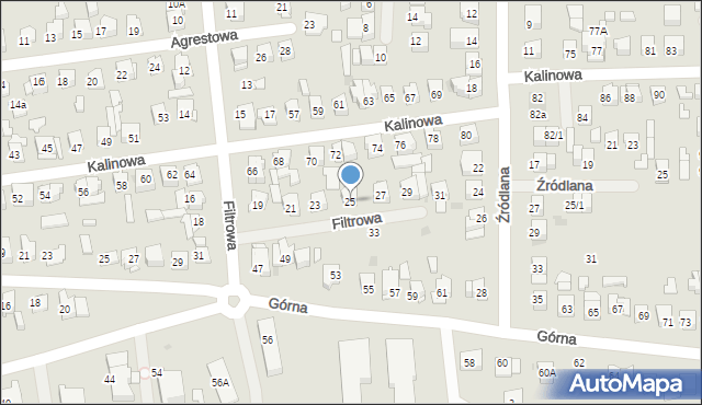 Płock, Filtrowa, 25, mapa Płock