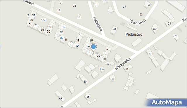 Pobiedziska, Fiołkowa, 1I, mapa Pobiedziska