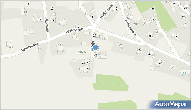 Podzamcze, Firleja, 26, mapa Podzamcze