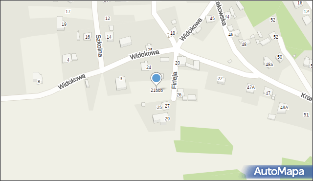 Podzamcze, Firleja, 27a, mapa Podzamcze