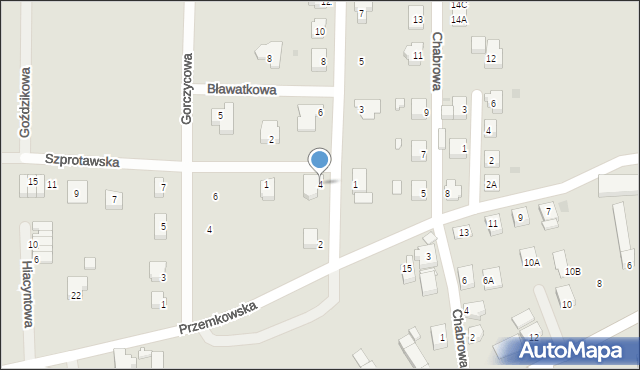 Polkowice, Fiołkowa, 4, mapa Polkowice