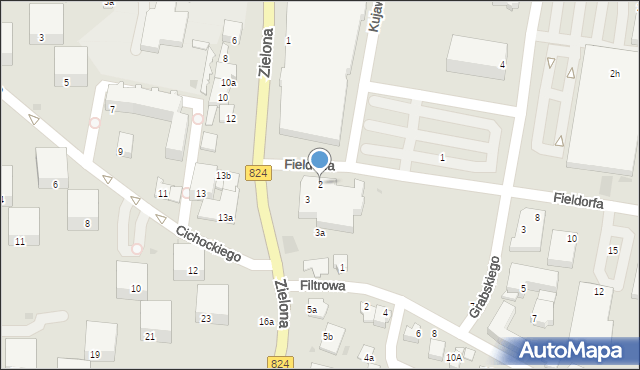 Puławy, Fieldorfa-Nila Augusta Emila, gen., 2, mapa Puław