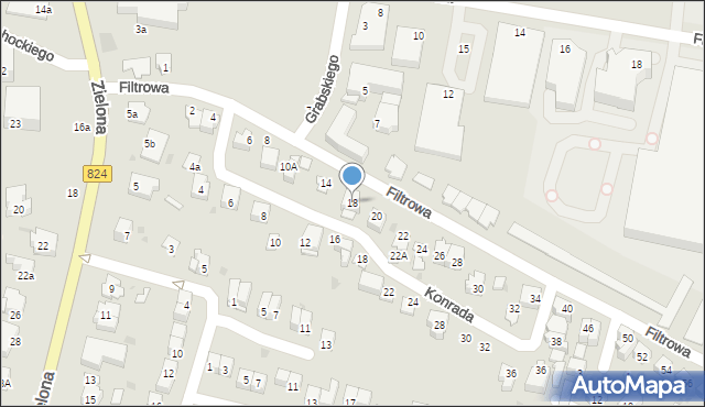 Puławy, Filtrowa, 18, mapa Puław