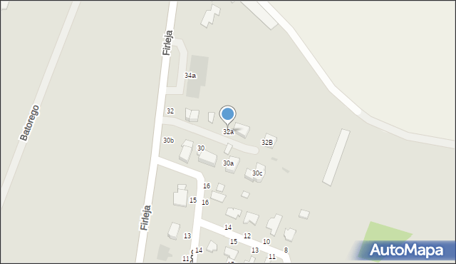 Radomyśl Wielki, Firleja, 32a, mapa Radomyśl Wielki