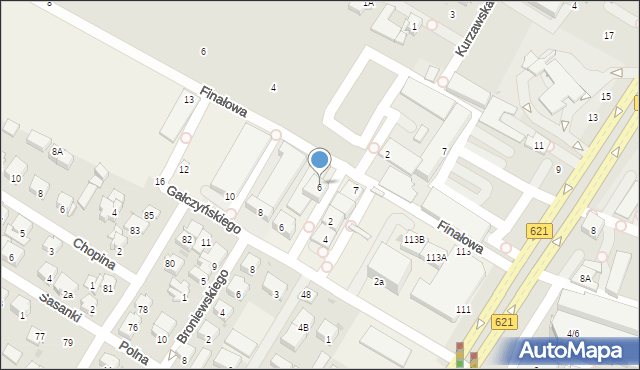 Raszyn, Finałowa, 9, mapa Raszyn