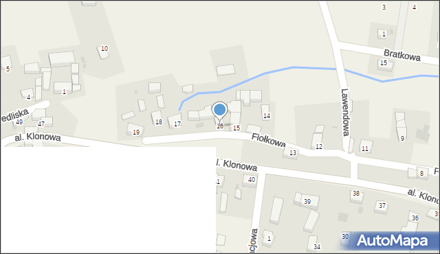 Siedliska, Fiołkowa, 16, mapa Siedliska