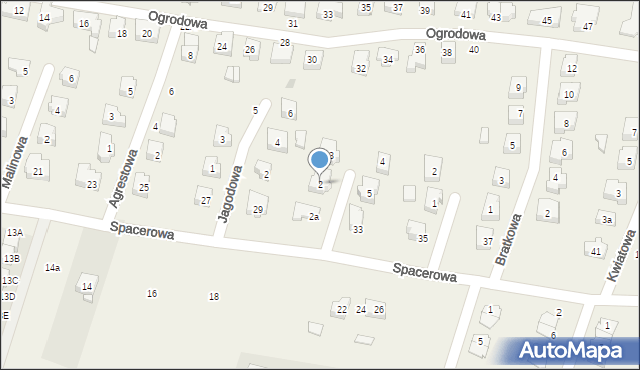 Siemianice, Fiołkowa, 2, mapa Siemianice