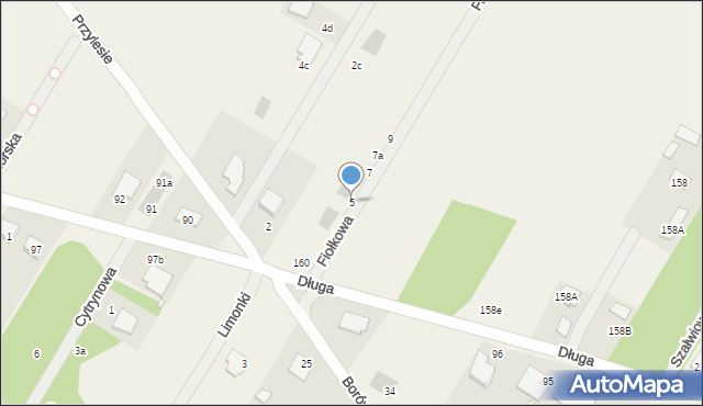 Skubianka, Fiołkowa, 5, mapa Skubianka