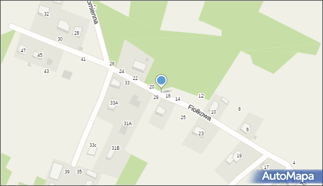 Sterkowiec, Fiołkowa, 18, mapa Sterkowiec