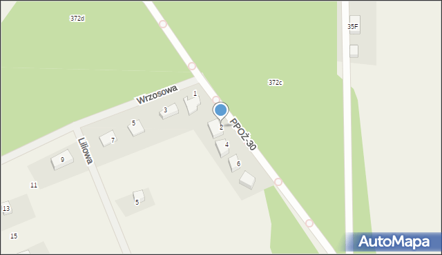 Straduń, Fiołkowa, 2, mapa Straduń