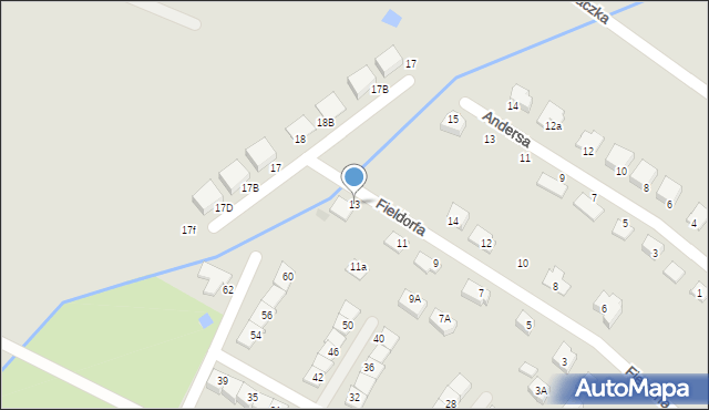 Świebodzice, Fieldorfa-Nila Augusta Emila, gen., 13, mapa Świebodzice
