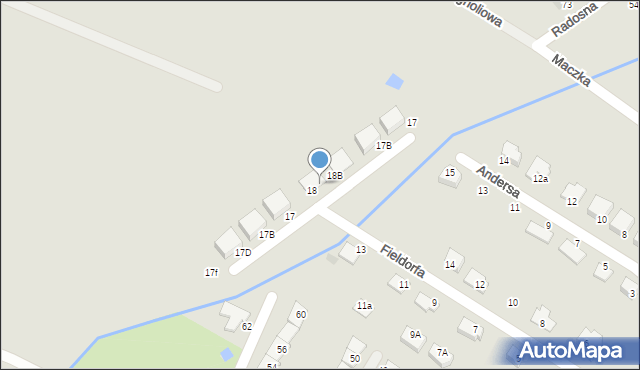 Świebodzice, Fieldorfa-Nila Augusta Emila, gen., 18A, mapa Świebodzice