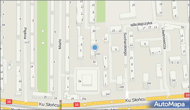 Szczecin, Fieldorfa-Nila Augusta Emila, gen., 2, mapa Szczecina