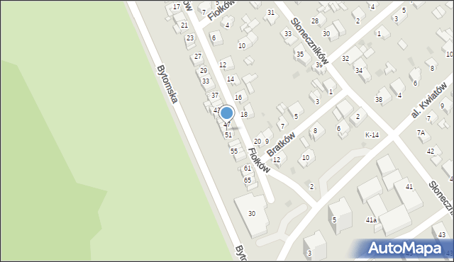 Tarnowskie Góry, Fiołków, 49, mapa Tarnowskie Góry