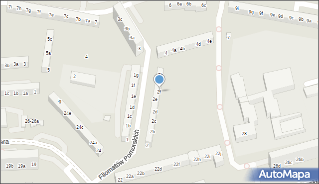 Toruń, Filomatów Pomorskich, 2f, mapa Torunia