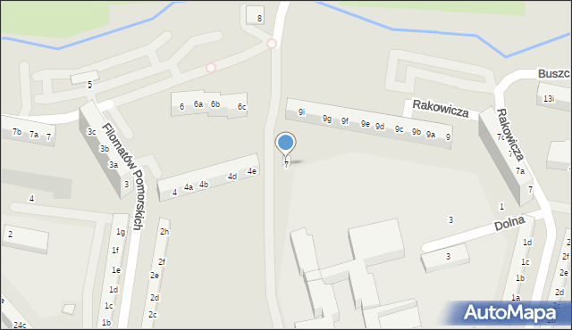 Toruń, Filomatów Pomorskich, 7, mapa Torunia