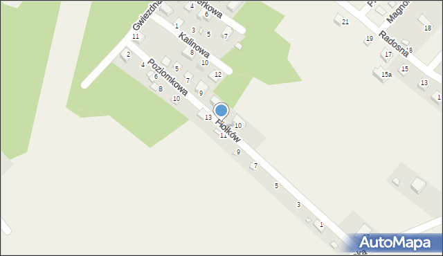 Tuliszów, Fiołków, 12, mapa Tuliszów