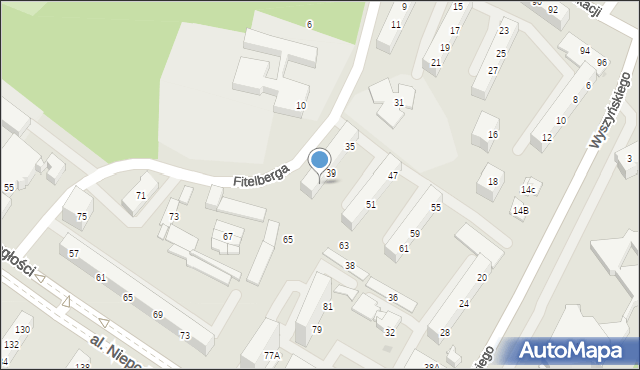 Tychy, Fitelberga Grzegorza, 41, mapa Tychów