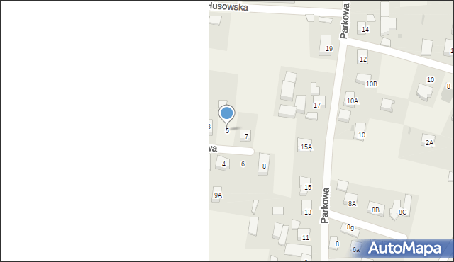 Tyniec Mały, Fiołkowa, 5, mapa Tyniec Mały