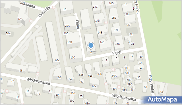 Warszawa, Figiel, 6, mapa Warszawy