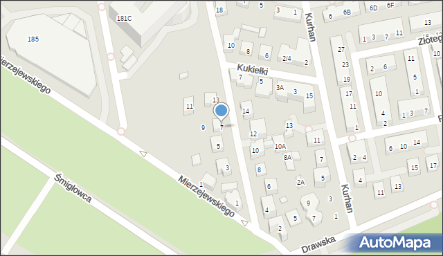 Warszawa, Filipinki, 7, mapa Warszawy