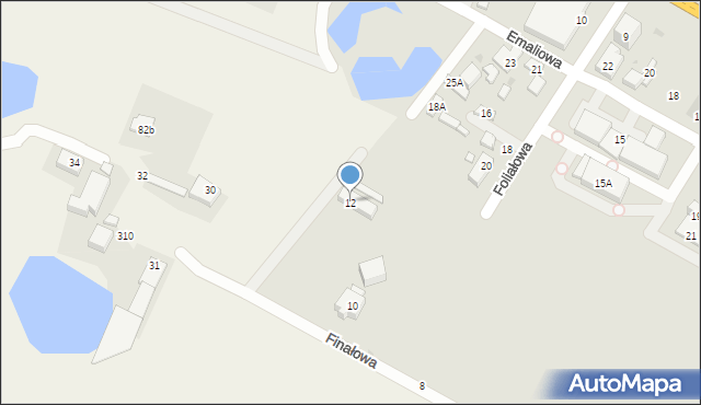 Warszawa, Finałowa, 12, mapa Warszawy