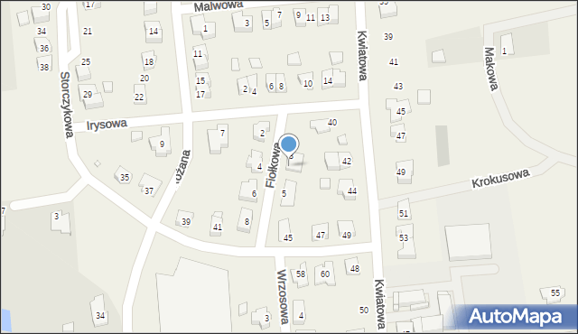 Wielka Wieś, Fiołkowa, 3a, mapa Wielka Wieś