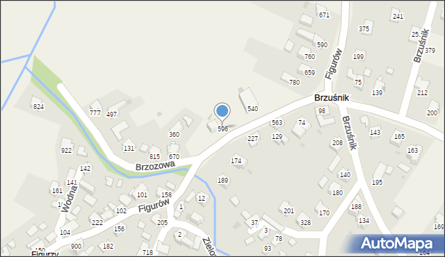 Wieprz, Figurów, 596, mapa Wieprz