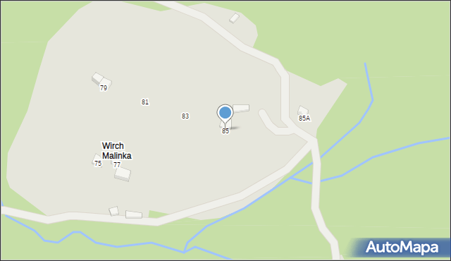Wisła, Fiedorowska, 85, mapa Wisła