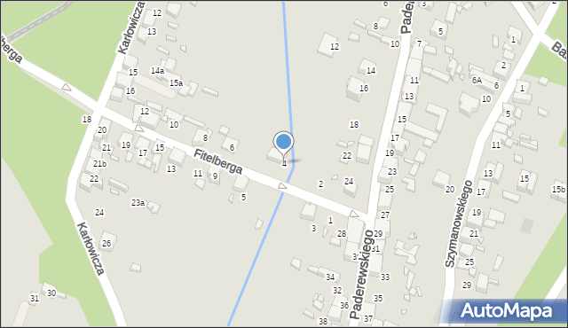 Wojkowice, Fitelberga, 4, mapa Wojkowice