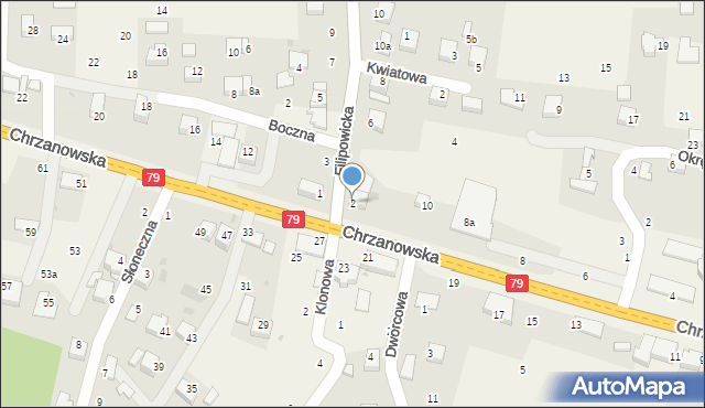 Wola Filipowska, Filipowicka, 2, mapa Wola Filipowska