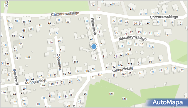 Wrocław, Filomatów, 2A, mapa Wrocławia