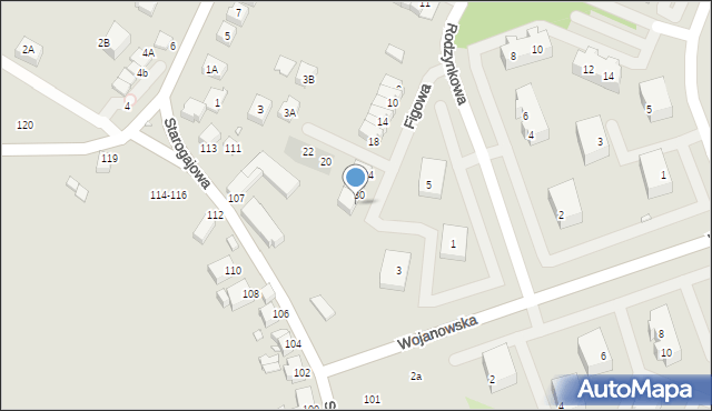 Wrocław, Figowa, 32, mapa Wrocławia