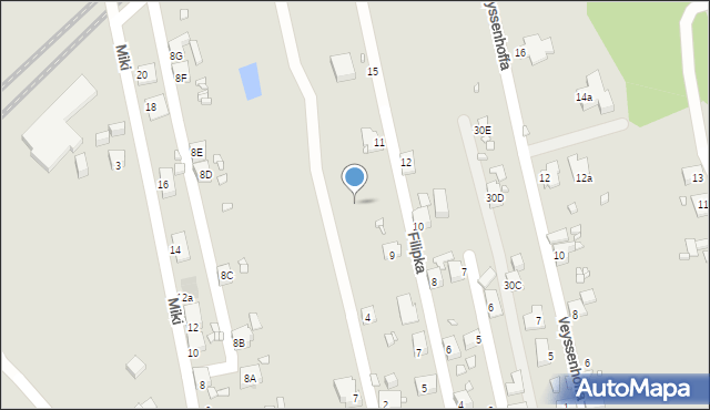 Zabrze, Filipka Maksymiliana, 9b, mapa Zabrza