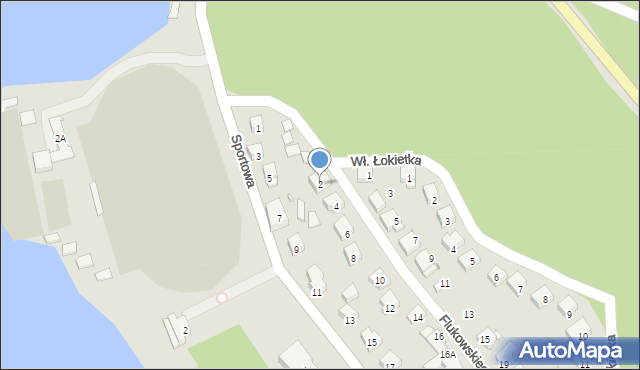 Barlinek, Flukowskiego Stefana, 2, mapa Barlinek