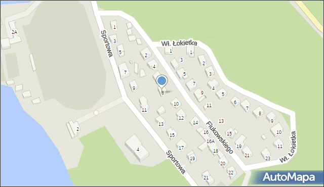 Barlinek, Flukowskiego Stefana, 8, mapa Barlinek