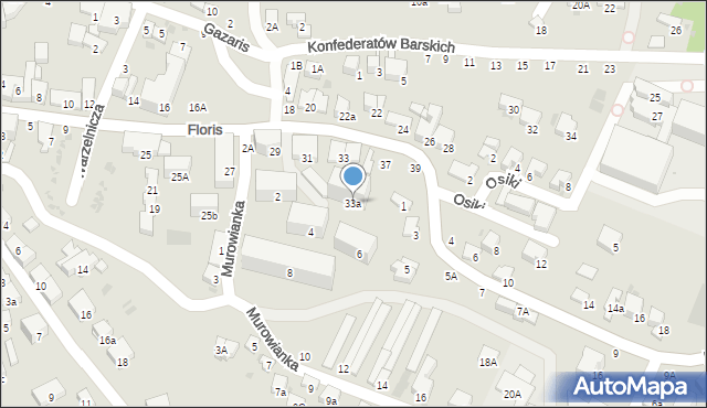 Bochnia, Floris, 33a, mapa Bochni