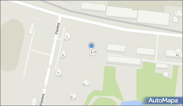 Dęblin, Florera Romana, płk. pil., 3, mapa Dęblin