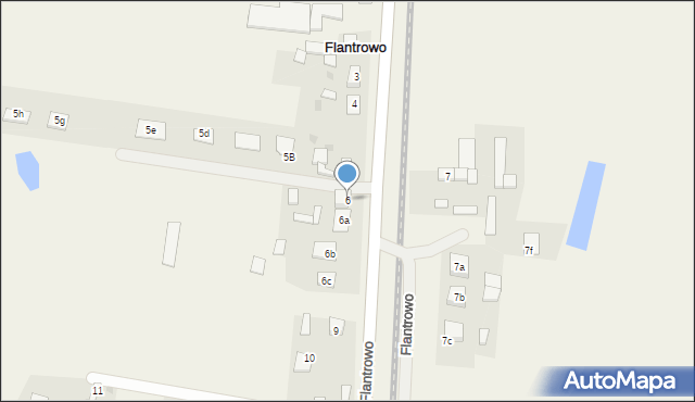 Flantrowo, Flantrowo, 6, mapa Flantrowo