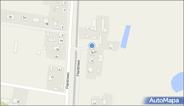 Flantrowo, Flantrowo, 7a, mapa Flantrowo