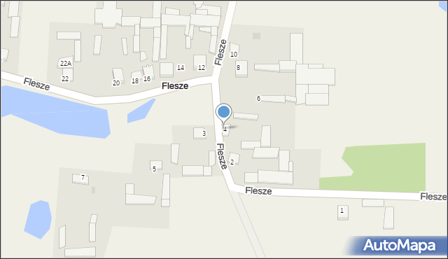 Flesze, Flesze, 4, mapa Flesze