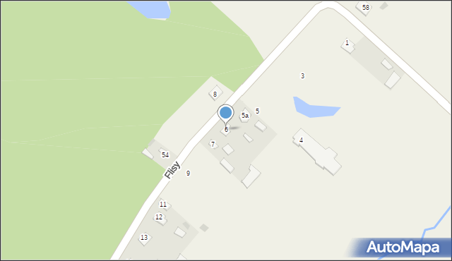 Flisy, Flisy, 6, mapa Flisy