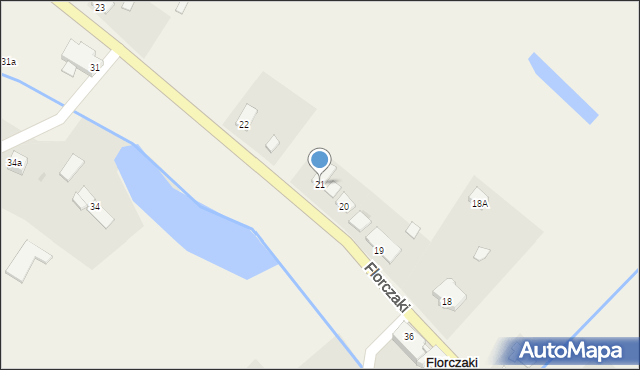 Florczaki, Florczaki, 21, mapa Florczaki